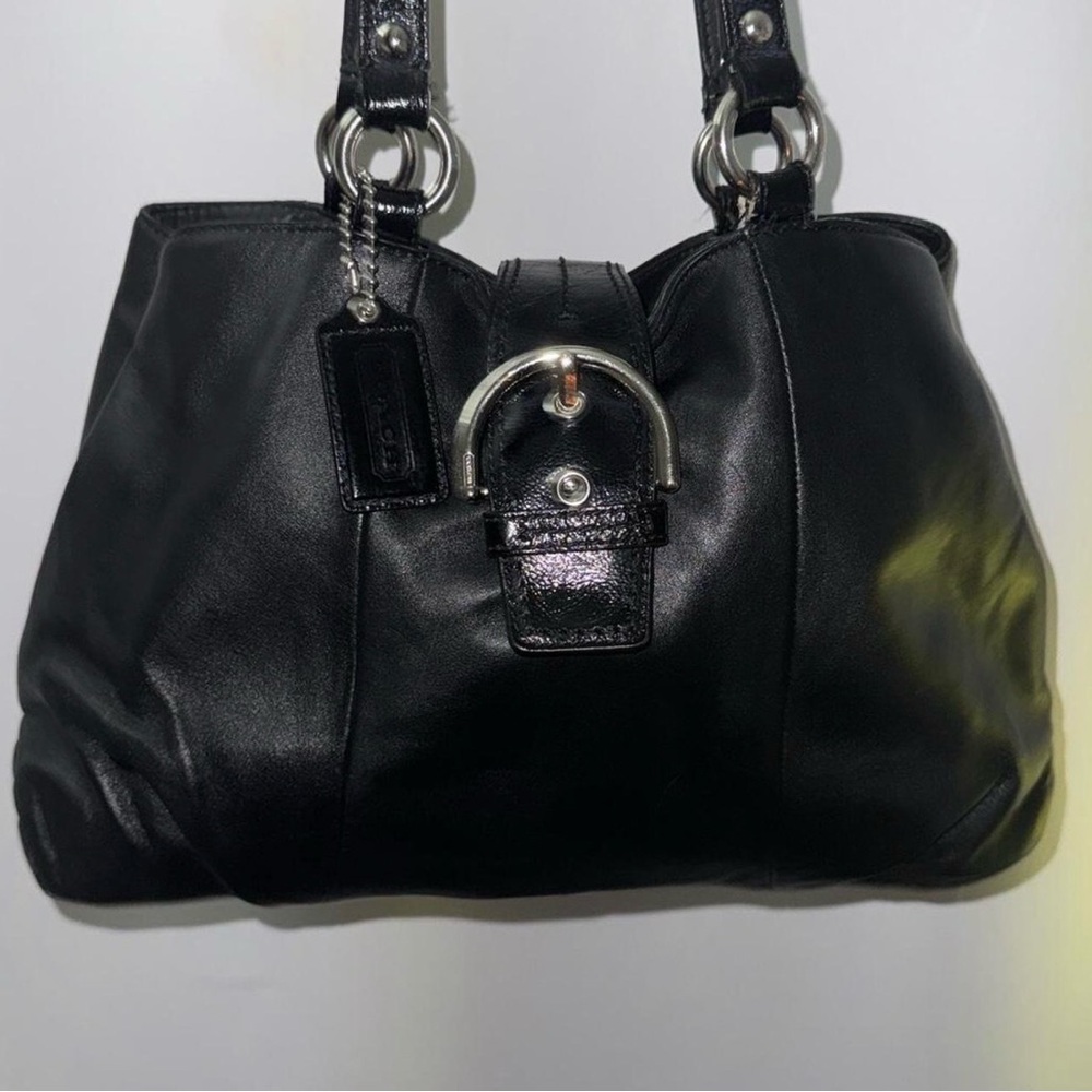 Coach Vintage Baseball Leather Shoulder Bag — EUC